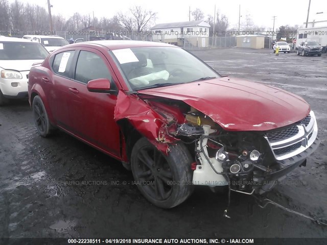 1B3BD1FG5BN524842 - 2011 DODGE AVENGER MAINSTREET RED photo 1