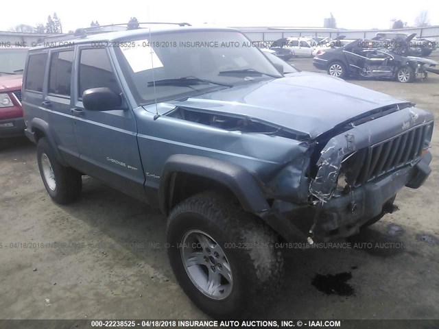 1J4FF68S5XL518609 - 1999 JEEP CHEROKEE SPORT/CLASSIC ლურჯი ფოტო 1