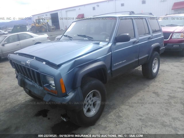 1J4FF68S5XL518609 - 1999 JEEP CHEROKEE SPORT/CLASSIC ლურჯი ფოტო 2