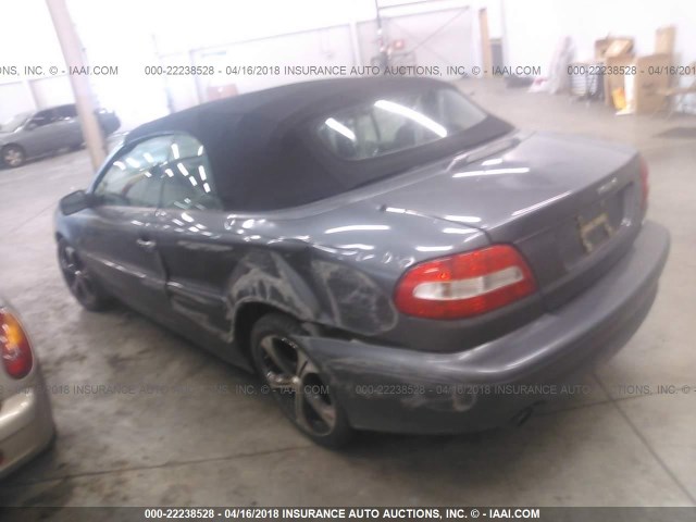 YV1NC63D43J037009 - 2003 VOLVO C70 LPT GRAY photo 3