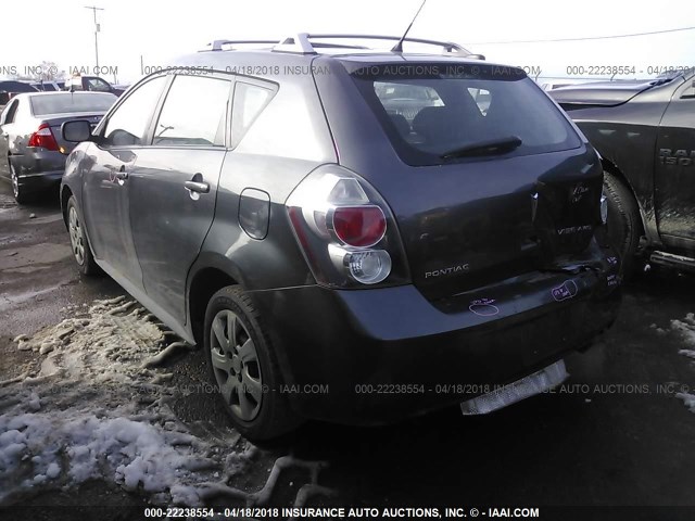 5Y2SM67099Z463835 - 2009 PONTIAC VIBE GRAY photo 3