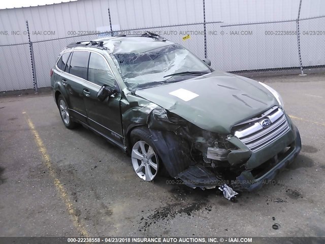 4S4BRCCC2D3287962 - 2013 SUBARU OUTBACK 2.5I PREMIUM 绿色 照片 1
