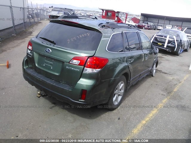 4S4BRCCC2D3287962 - 2013 SUBARU OUTBACK 2.5I PREMIUM 绿色 照片 4