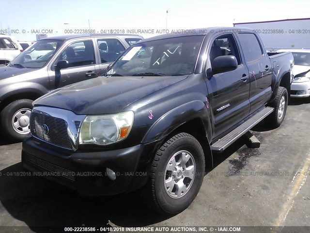 5TEJU62N07Z377104 - 2007 TOYOTA TACOMA DOUBLE CAB PRERUNNER BLACK photo 2