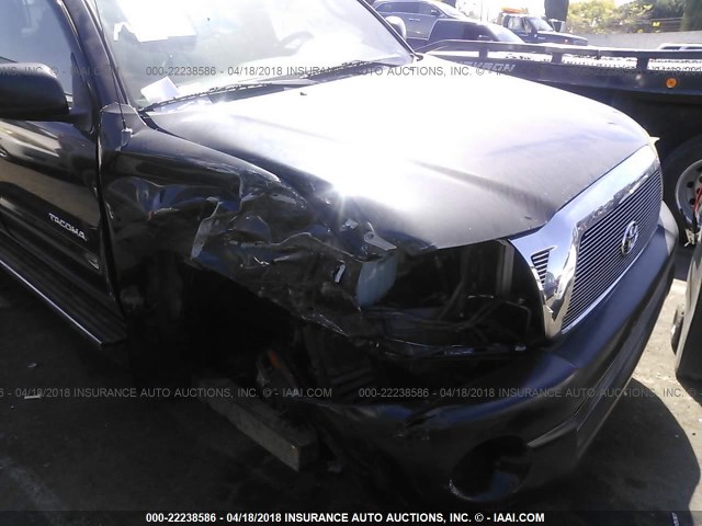5TEJU62N07Z377104 - 2007 TOYOTA TACOMA DOUBLE CAB PRERUNNER BLACK photo 6