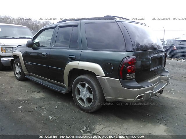 1GNDT13S742434235 - 2004 CHEVROLET TRAILBLAZER LS/LT GREEN photo 3