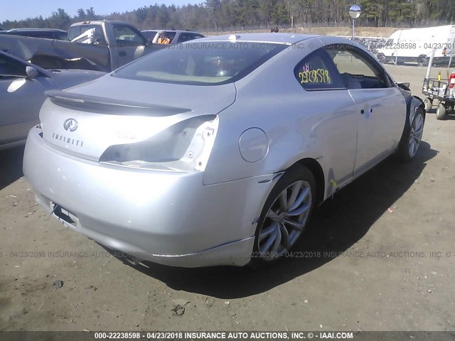 JNKCV64E58M115283 - 2008 INFINITI G37 JOURNEY/SPORT SILVER photo 4