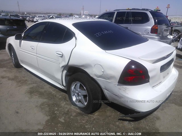 2G2WP522251251300 - 2005 PONTIAC GRAND PRIX WHITE photo 3