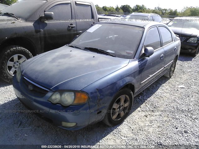 KNAFB161035095576 - 2003 KIA SPECTRA GS/GSX BLUE photo 6