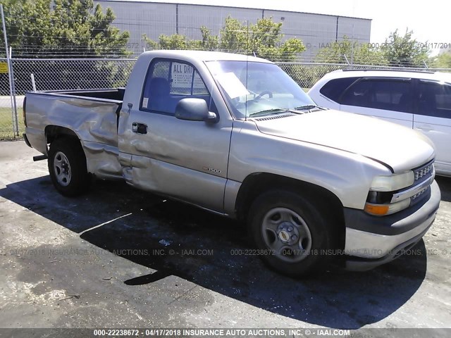 1GCEC14VXYZ166705 - 2000 CHEVROLET SILVERADO C1500 GOLD photo 1