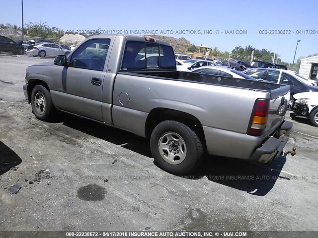 1GCEC14VXYZ166705 - 2000 CHEVROLET SILVERADO C1500 GOLD photo 3