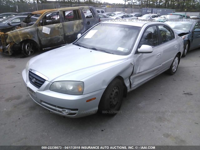 KMHDN46D45U190367 - 2005 HYUNDAI ELANTRA GLS/GT SILVER photo 2