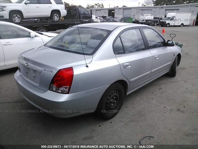 KMHDN46D45U190367 - 2005 HYUNDAI ELANTRA GLS/GT SILVER photo 4