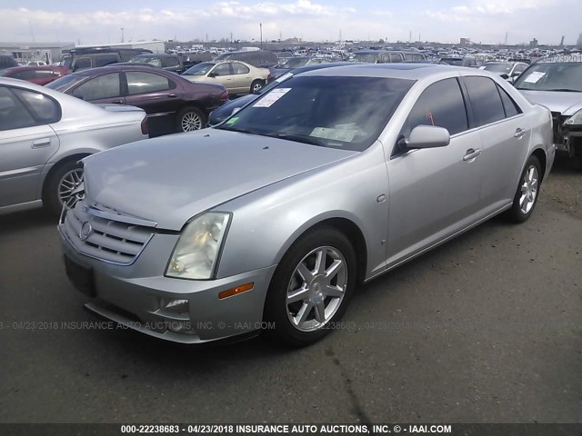 1G6DW677X70185306 - 2007 CADILLAC STS SILVER photo 2