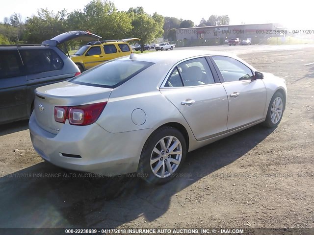 1G11H5SA0DF333553 - 2013 CHEVROLET MALIBU LTZ GOLD photo 4