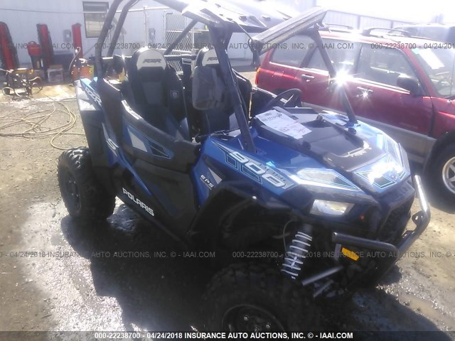 3NSVBE873GH103264 - 2016 POLARIS RZR S 900 EPS BLUE photo 1