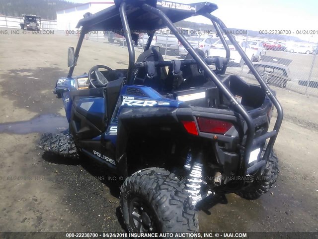 3NSVBE873GH103264 - 2016 POLARIS RZR S 900 EPS BLUE photo 3