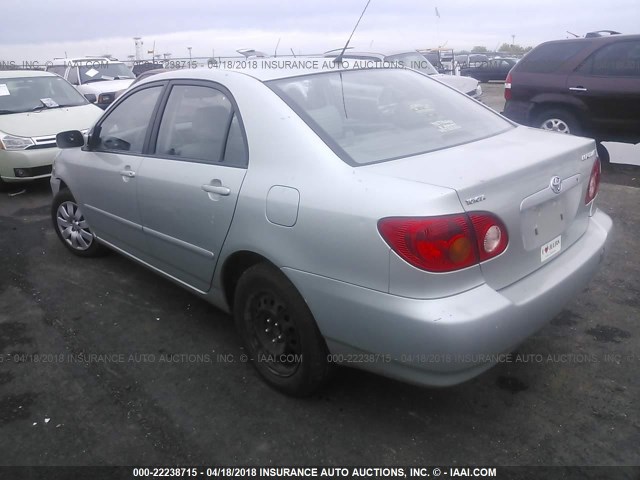 JTDBR32E932002833 - 2003 TOYOTA COROLLA CE/LE SILVER photo 3