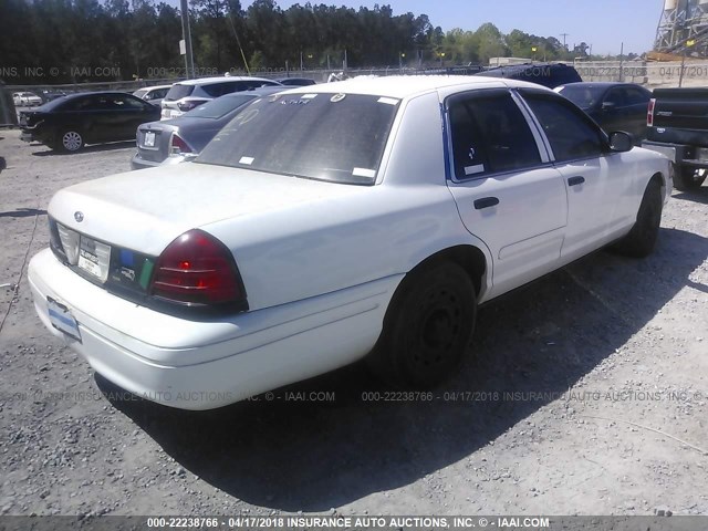 2FAFP71WX4X109824 - 2004 FORD CROWN VICTORIA POLICE INTERCEPTOR WHITE photo 4