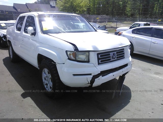 2HJYK16506H553141 - 2006 HONDA RIDGELINE RTL WHITE photo 6