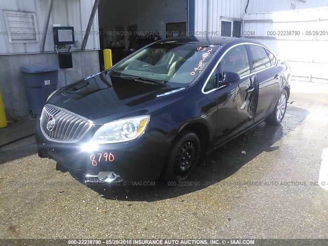 1G4PP5SK8C4160786 - 2012 BUICK VERANO BLACK photo 2