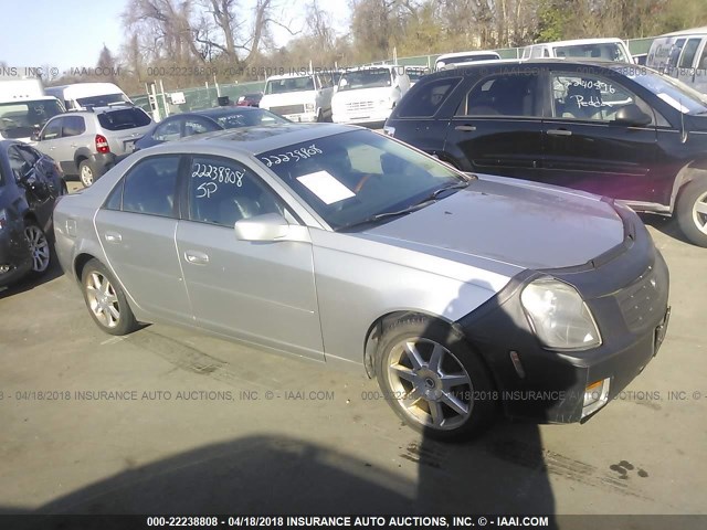 1G6DM577740108887 - 2004 CADILLAC CTS SILVER photo 1