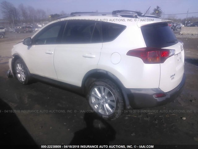 2T3DFREV3DW076077 - 2013 TOYOTA RAV4 LIMITED SILVER photo 3