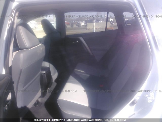 2T3DFREV3DW076077 - 2013 TOYOTA RAV4 LIMITED SILVER photo 8