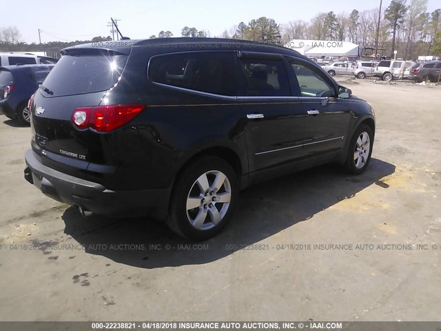 1GNER33D19S119793 - 2009 CHEVROLET TRAVERSE LTZ BLACK photo 4