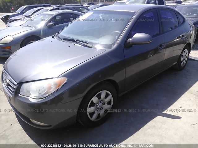 KMHDU46D48U557033 - 2008 HYUNDAI ELANTRA GLS/SE/LIMITED GRAY photo 2