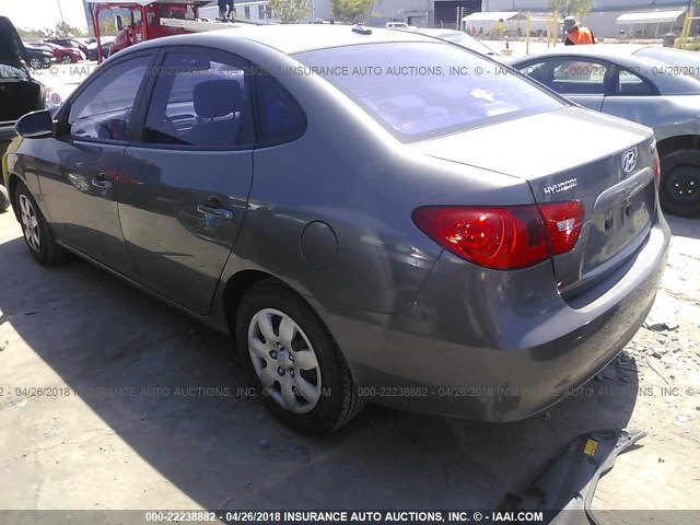 KMHDU46D48U557033 - 2008 HYUNDAI ELANTRA GLS/SE/LIMITED GRAY photo 3