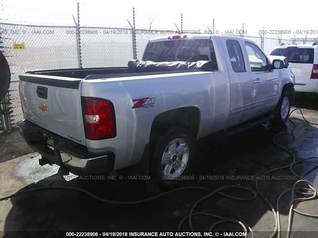 1GCRKTE70CZ308410 - 2012 CHEVROLET SILVERADO K1500 LTZ SILVER photo 4