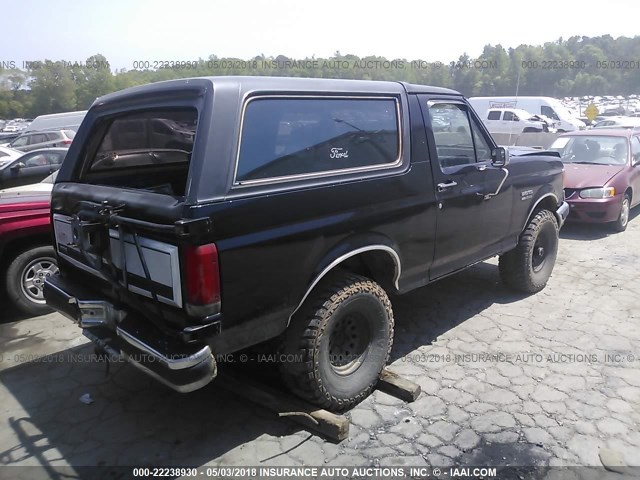 1FMEU15H5HLA70114 - 1987 FORD BRONCO U100 BLACK photo 4