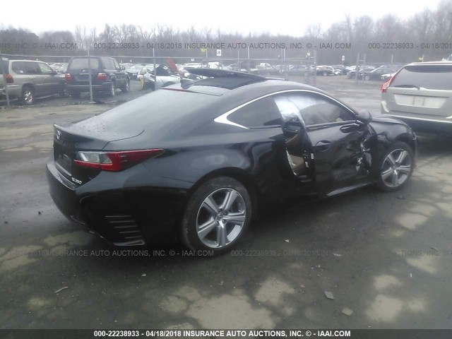 JTHSE5BC4F5004657 - 2015 LEXUS RC 350 BLACK photo 4