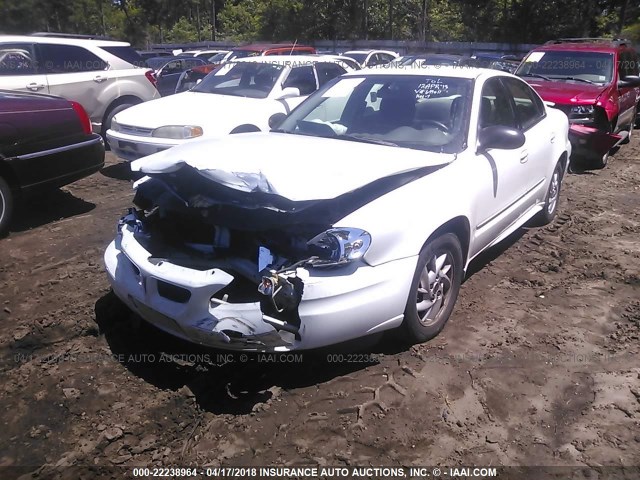 1G2NF52E73M699011 - 2003 PONTIAC GRAND AM SE1 WHITE photo 2