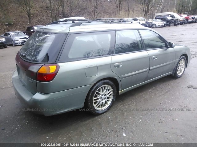 4S3BH625747302072 - 2004 SUBARU LEGACY L SPECIAL GREEN photo 4