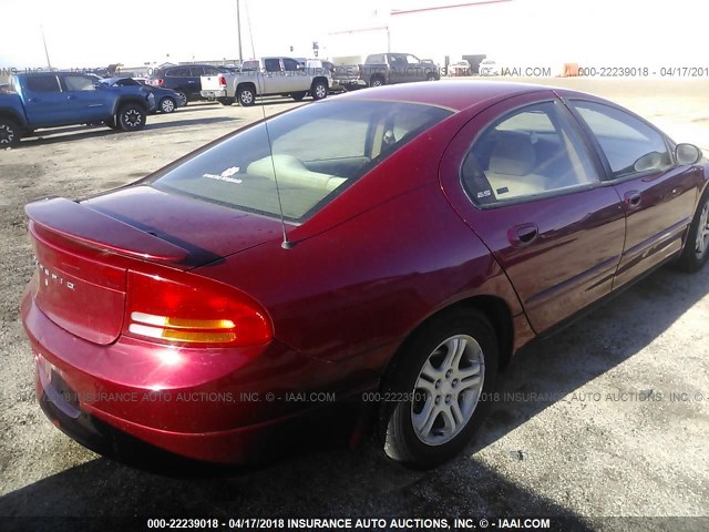 2B3HD56JXXH606899 - 1999 DODGE INTREPID ES RED photo 4