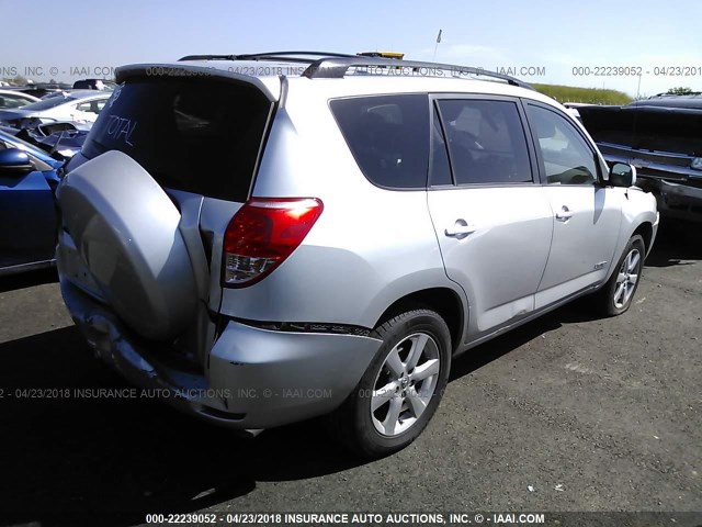 JTMZD31V775049314 - 2007 TOYOTA RAV4 LIMITED SILVER photo 4