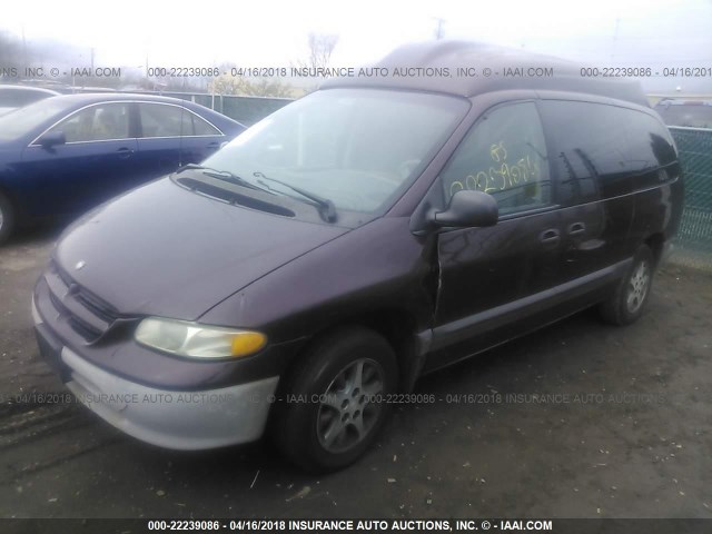 1B4GP44R8VB323201 - 1997 DODGE GRAND CARAVAN SE/SPORT BURGUNDY photo 2