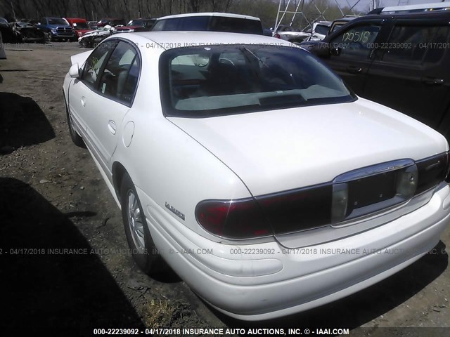 1G4HP54K92U251419 - 2002 BUICK LESABRE CUSTOM WHITE photo 3