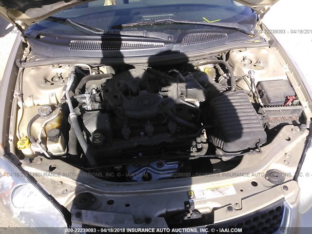 1B3EL46R66N217947 - 2006 DODGE STRATUS SXT SILVER photo 10