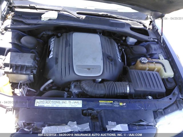 2C3KA63H66H246845 - 2006 CHRYSLER 300C BLUE photo 10