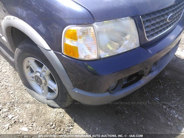 1FMZU63K22UD44724 - 2002 FORD EXPLORER XLT Dark Blue photo 6