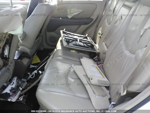 JT6GF10U6X0016145 - 1999 LEXUS RX 300 WHITE photo 8