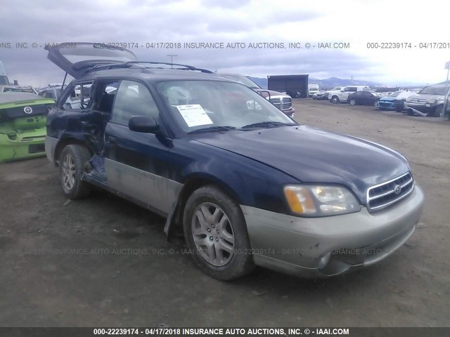 4S3BH675627645526 - 2002 SUBARU LEGACY OUTBACK AWP 深蓝色 照片 1