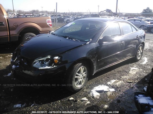 1G2ZG558764281962 - 2006 PONTIAC G6 SE1 BLACK photo 2