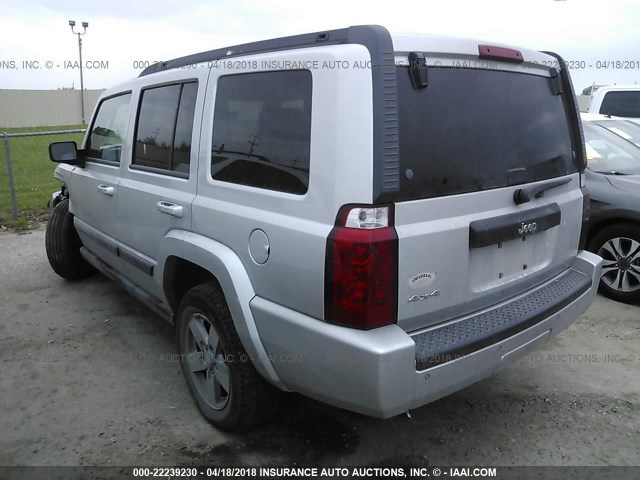 1J8HG48K18C131985 - 2008 JEEP COMMANDER SPORT SILVER photo 3