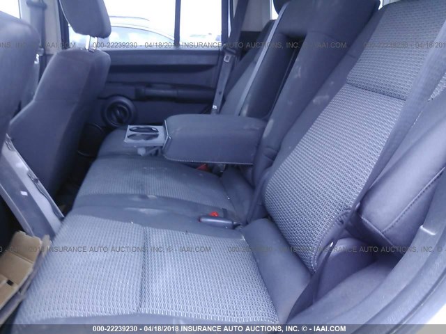 1J8HG48K18C131985 - 2008 JEEP COMMANDER SPORT ვერცხლისფერი ფოტო 8