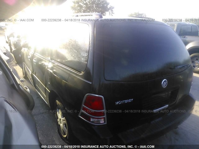 2MRDA20274BJ01632 - 2004 MERCURY MONTEREY შავი ფოტო 3