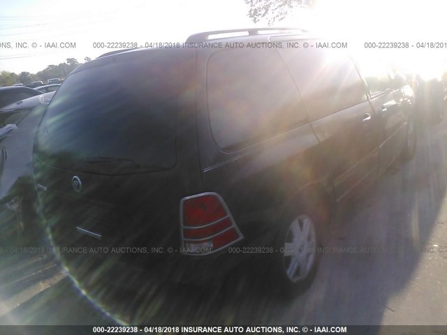2MRDA20274BJ01632 - 2004 MERCURY MONTEREY შავი ფოტო 4